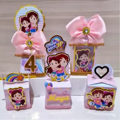 kit 20 caixinhas Personalizadas Maria Clara e JP Lembrancinhas Decoração Festa infantil Papelaria Caixinha Maria Clara e JP - artesanato de DucaParty Personalizados