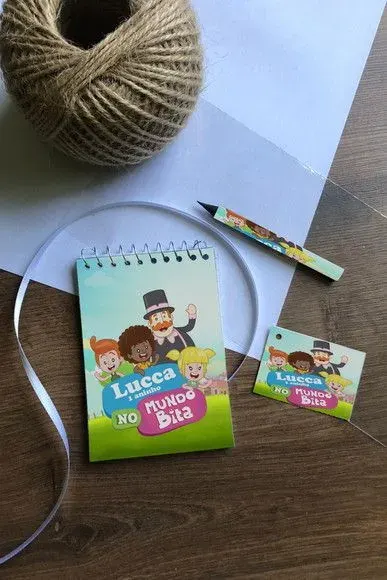 Bloquinho Mundo Bita Personalizado - artesanato de Mi Papelaria Criativa