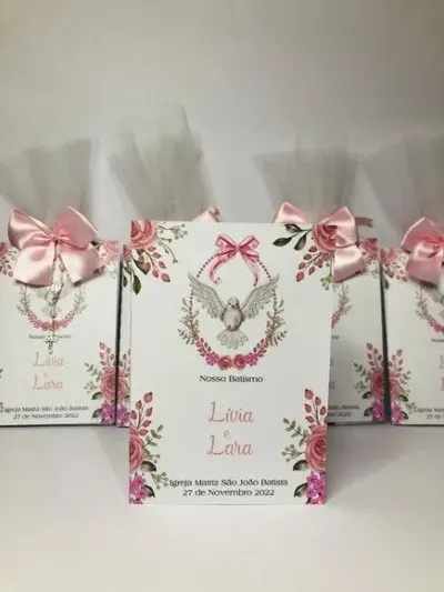 Livro de Orações Luxo com Foto para Batismo - artesanato de Fina Essência Papelaria Personalizada