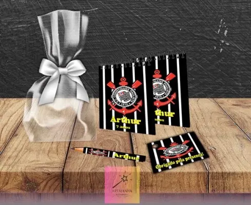 Bloquinho Time Personalizado - artesanato de Artmanha Lembrancinhas