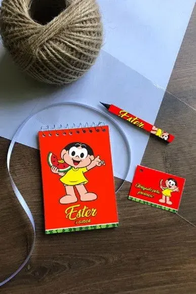 Bloquinho Magali Personalizado - artesanato de Mi Papelaria Criativa