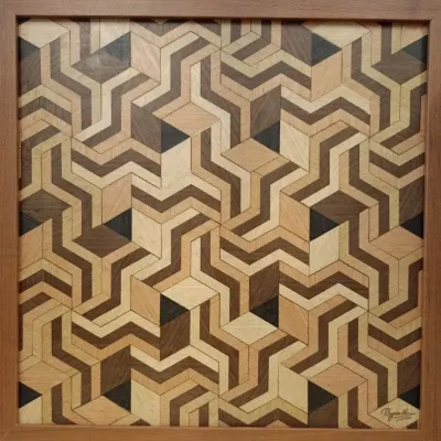 🎨 Marchetaria Contemporânea | Arte Geométrica - artesanato de MacMarchê