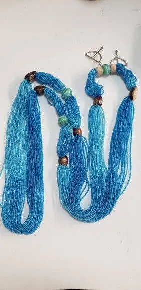 Fio de Contas de Oxossi - 21 Fios - artesanato de BellaOya Guias e Brajas