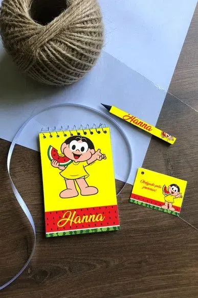 Bloquinho Magali Personalizado - artesanato de Mi Papelaria Criativa
