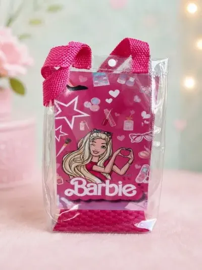 Sacola Transparente Barbie Personalizado - artesanato de Artmanha Lembrancinhas