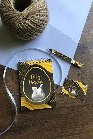 Bloquinho Páscoa Personalizado - artesanato de Mi Papelaria Criativa