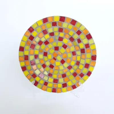 Prato Mosaico Gaudí - artesanato de Estudio Bananeira