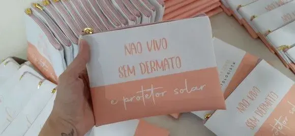 Necessaire Personalizada - Logomarca - artesanato de Innovare Studio