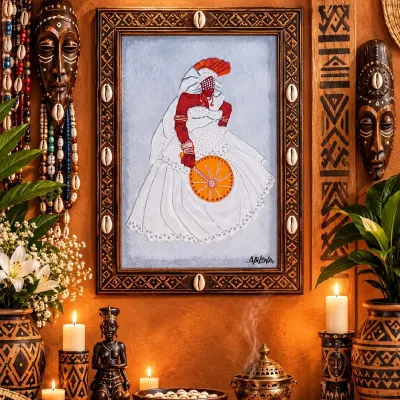 Quadro Oyá - artesanato de Abilona Art