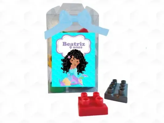 Bloco de Montar Sereia Preta Personalizada - artesanato de creativitybynina