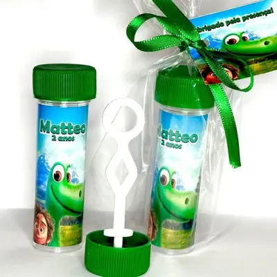 Bolinha de Sabão Dinossauro Personalizada - artesanato de Mi Papelaria Criativa