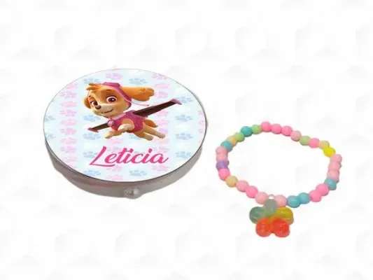 Latinha com Pulseira Skye Personalizada - artesanato de creativitybynina