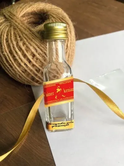 Garrafinha Red Label Personalizada - artesanato de Mi Papelaria Criativa