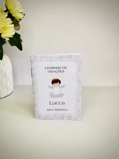 Mini Livro de Orações 7x10 - artesanato de Fina Essência Papelaria Personalizada