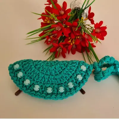 Porta óculos em Crochê Tifani - artesanato de Mari Crochê feito com carinho!