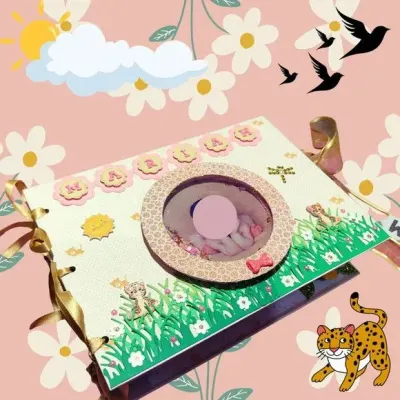 Álbum de Fotos Personalizado Oncinha Pintadinha - artesanato de Ateliê de Criação Usina Caseira