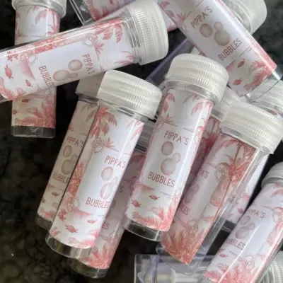 Bolha de Sabão Evento Personalizada - artesanato de Artmanha Lembrancinhas