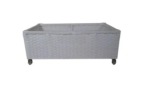 Gaveta Sintética Branca 68x30x30 C/ Rodizios - artesanato de Mundo Urbano