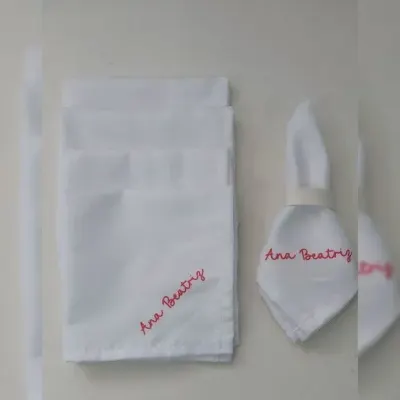 Guardanapo em Tecido Personalizado - artesanato de Innovare Studio