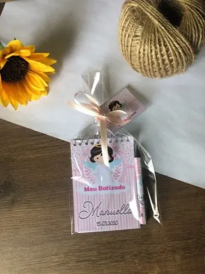 Bloquinho Batizado Personalizado - artesanato de creativitybynina