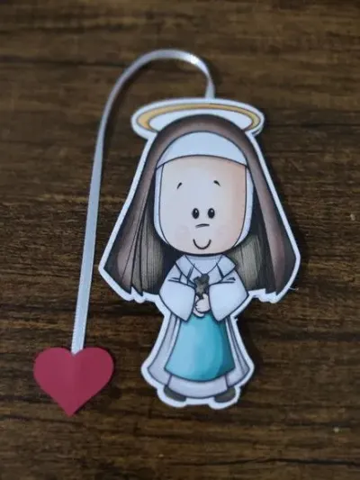 Marcador de Página 08 cm - Santa Dulce dos Pobres T - artesanato de Emejhu Personalizados