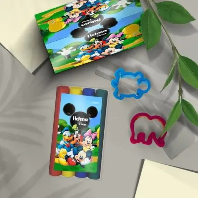 Massinhas + Moldes - Turma do Mickey Personalizada - artesanato de Mi Papelaria Criativa