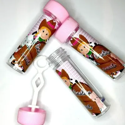 Bolinha de Sabão Fazendinha Personalizada - artesanato de Mi Papelaria Criativa