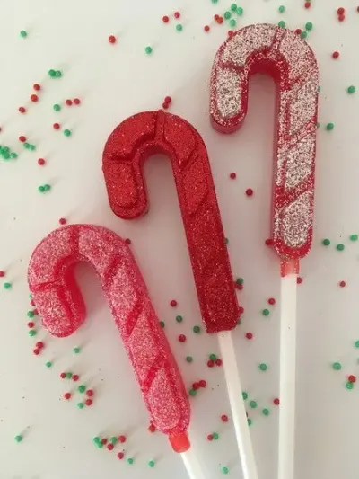 Pirulito Bengala - artesanato de Lollipops Cristal