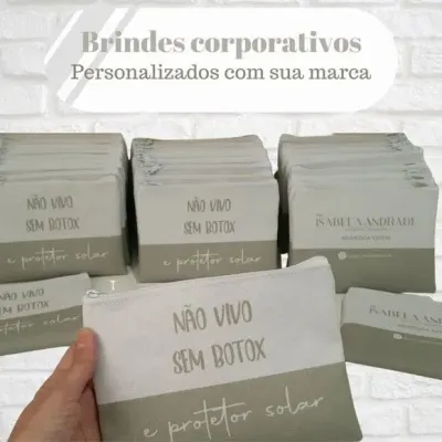 Necessaire Personalizada - Logomarca - artesanato de Innovare Studio