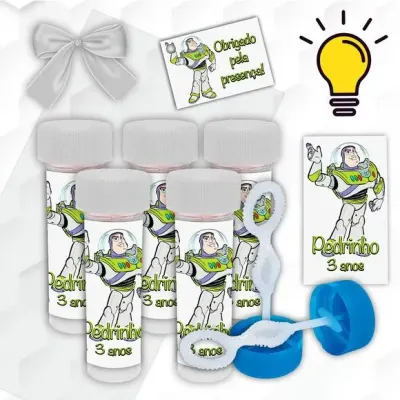 Bolinha de Sabão Buzz Lightyear Personalizada - artesanato de Mi Papelaria Criativa