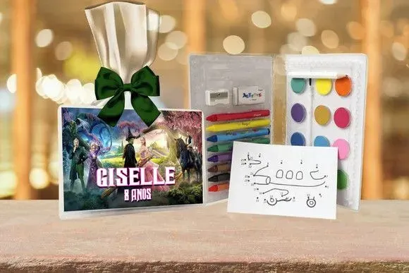 Estojo de Pintura Wicked Personalizado - artesanato de Artmanha Lembrancinhas