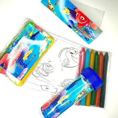Kit Massinha + Giz + Bolha Nemo Personalizado - artesanato de Mi Papelaria Criativa
