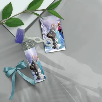 Bolha de Sabão - Frozen Personalizado - artesanato de Mi Papelaria Criativa