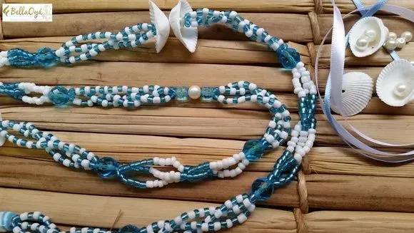 Guia de Iemanjá - artesanato de BellaOya Guias e Brajas