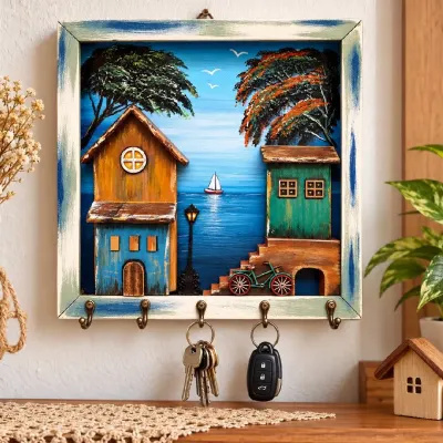 PORTA CHAVES - VILINHA - artesanato de Dalart Atelier