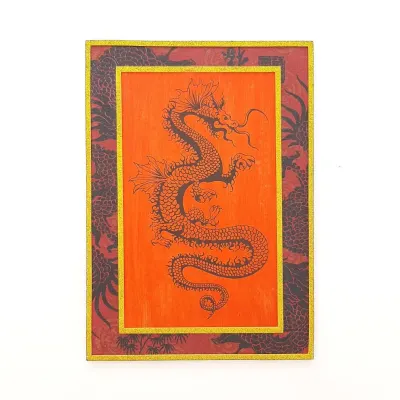 Quadro Dragão Chines 1 - artesanato de Estudio Bananeira