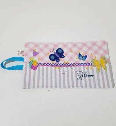 Necessaire porta escova de dente Borboletas - artesanato de Innovare Studio