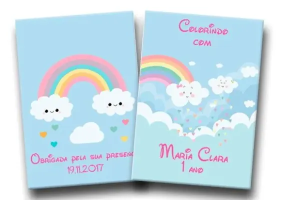 Revistas colorir chuva de benção 14x10 - artesanato de PAPCRIE