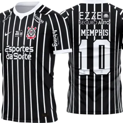 Camisa Do Timão 2026-27 com Seu Nome e Numero