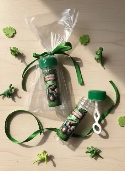 Bolha de Sabão - Dinossauro Personalizado - artesanato de Mi Papelaria Criativa