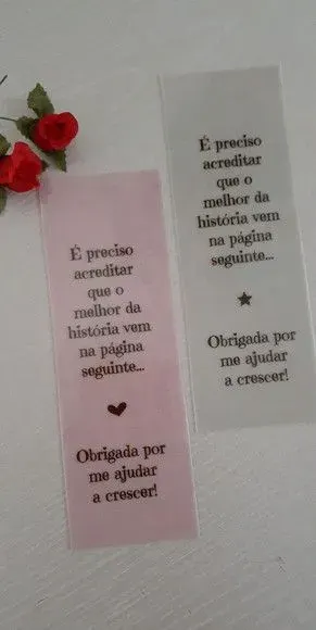 Marcador de páginas - PVC leitoso - artesanato de Innovare Studio