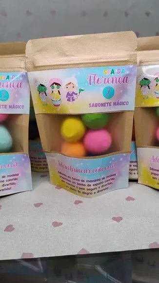 Lembrancinha Festa Infantil Personalizada Spa - artesanato de Juliana Biz - casa e bem estar