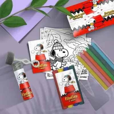 Kit Massinha + Giz + Bolha - Snoop Personalizado - artesanato de Mi Papelaria Criativa