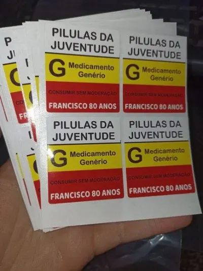 Adesivos Pílula da Juventude 5cm Quadrado ou Redondo - artesanato de PAPCRIE
