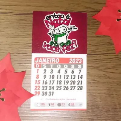 50 Calendários Imã de Geladeira - artesanato de PAPCRIE