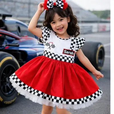 Vestido Infantil Piloto Carros (cópia)