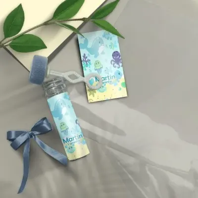 Bolha de Sabão - Fundo do Mar Personalizado - artesanato de Mi Papelaria Criativa