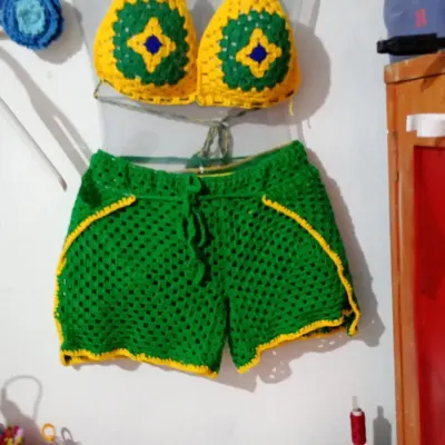 conjunto prara - artesanato de Joceli Cristina