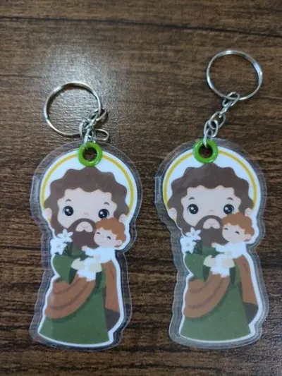 Chaveirinho de São José 7 cm - artesanato de Emejhu Personalizados