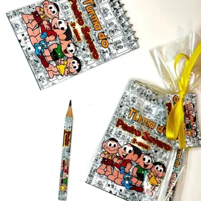 Bloquinho Turma da Mônica Personalizado - artesanato de Mi Papelaria Criativa